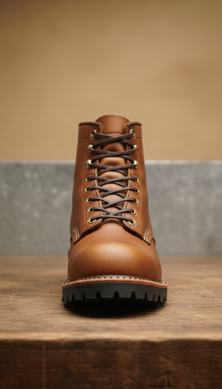Leather Lace-Up Safety Boot